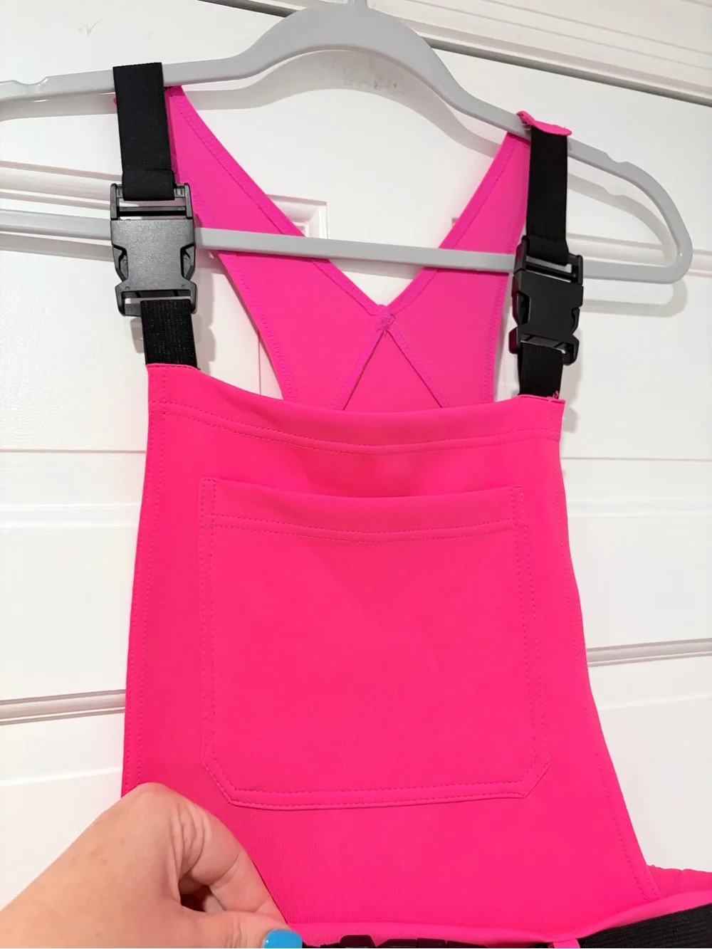 Weissman Jumpin’ Jumpin’ Pink Overalls Dance Costume Child Large L